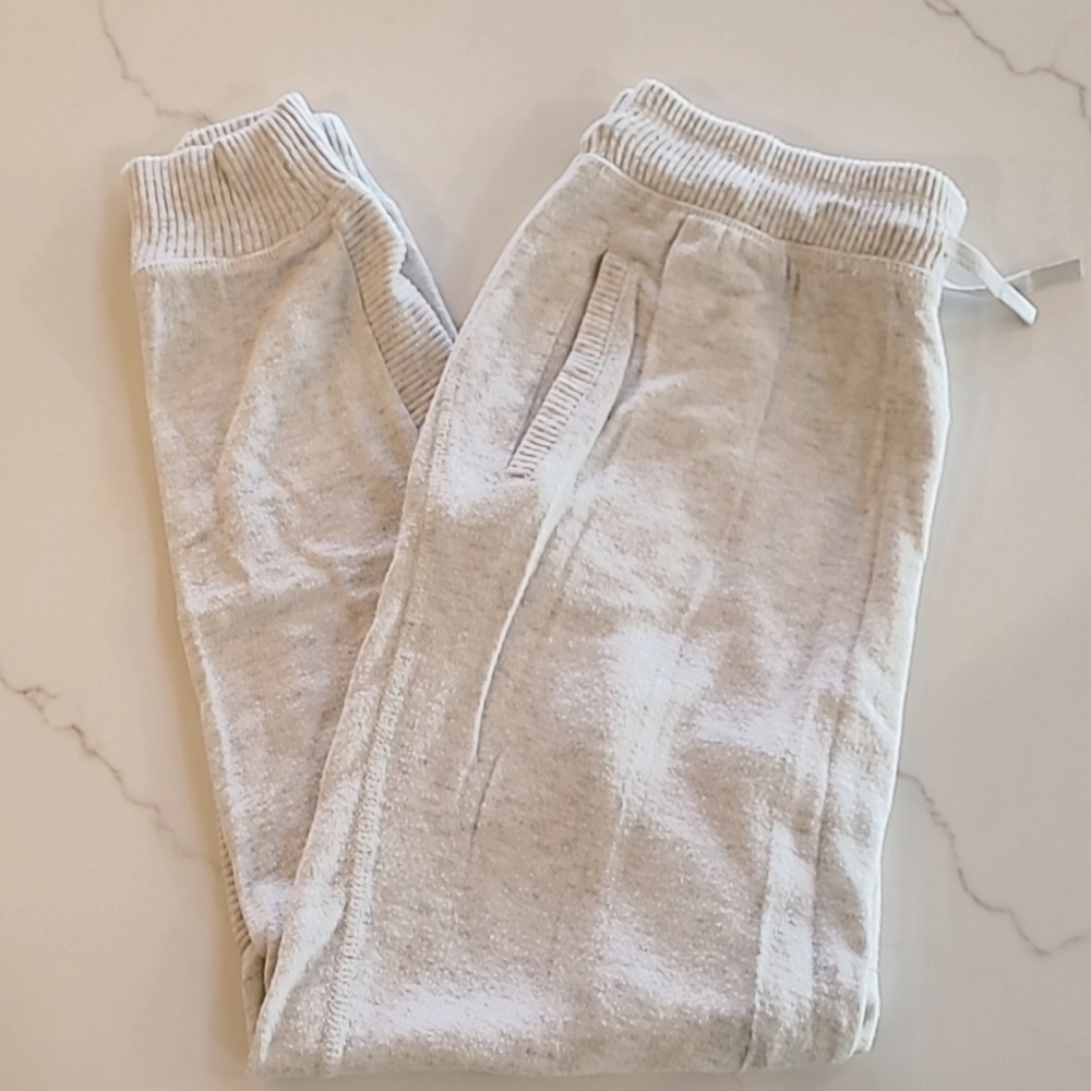 Lounge Jogger Drawstring Pants, Size L, Light Heather Grey
